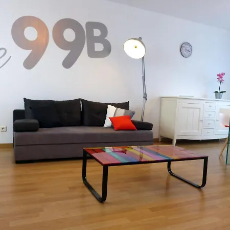 Le 99b Modern Queen Size Bed Connected Tv Apartamento