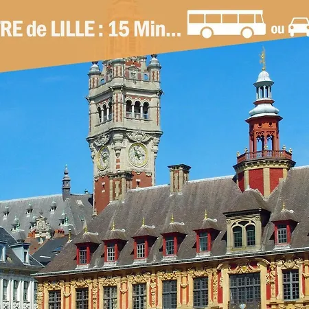 Apartamento Le 99b Modern Queen Size Bed Connected Tv Hallennes-lez-Haubourdin