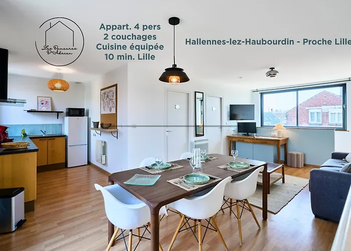 99B - Appartement Lumineux 4 Pers Proche Lille Appartamento