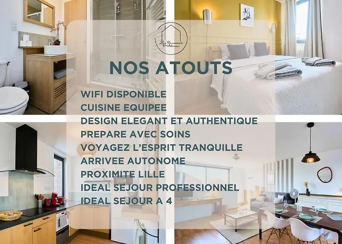 Appartamento 99B - Appartement Lumineux 4 Pers Proche Lille